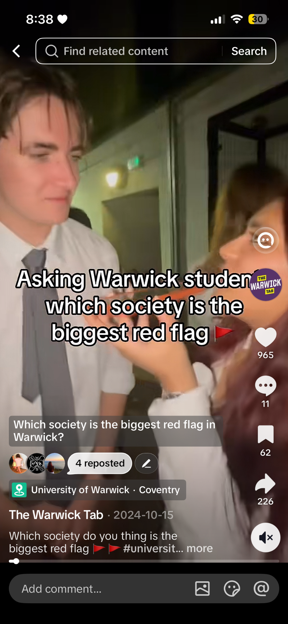 Warwick Tab student vox pop